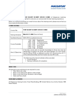 Joining Instructions For PFSO March 2022