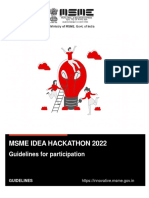 MSME Idea Hackathon Guidelines 2022