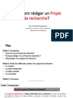 Comment Rédiger Un Projet de Recherche