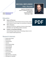 Michal Brylinski's CV