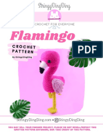 Flamingo Amigurumi Crochet Pattern