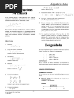 Sistema de Ecuac No Lineales. Desigualdades. Inecuaciones