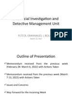 Provincial Investigation and Detective Management Unit: Pltcol Emmanuel L Bolina