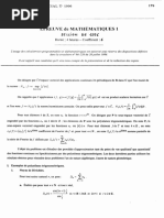 Epreuve de Mathématiques 1: Durée: Heures Coefficient