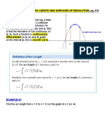 Arc Length: Calculus BC Section 7.4: Arc Length and Surfaces of Revolution, Pg. 476