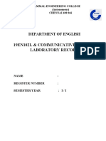 Communicative English Lab Record