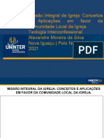 Apresentação TCC - Teologia Interconfessional