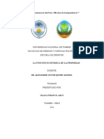 Analisis de La Funcion Economica de La Propiedad