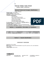 Material Safety Data Sheet: Section 1 - Chemical Product and Company Identification