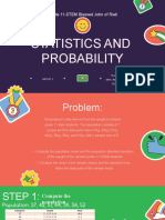 Grade 11-STEM Blessed John of Rieti: Statistics and Probability