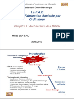 Cours F.A.O Fabrication Assistée Par Ordinateur