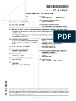 European Patent Specification: To Make Elastic Shirting Fabric Comprising Spandex and Hard Yarn