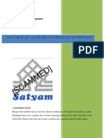 Satyam Scam: A Failure of Corporate Governance: Business Ethics Assignment