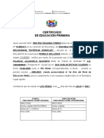 Certificado de Promocion 6to A