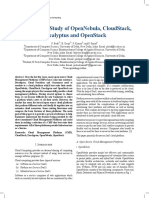 Comparative Study of Opennebula, Cloudstack, Eucalyptus and Openstack