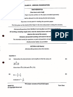 Class Ix - Annual Examination Mathematics: SECTION A (40 Marks)