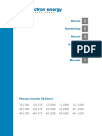 Manual Phoenix Inverter VE - Direct 250VA 1200VA EN NL FR DE ES IT
