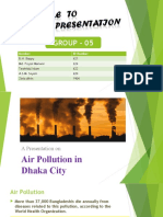 Air Pollution in Dhaka City - Presentration