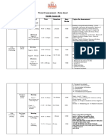 IGCSE Grade IX - Term 2 Assessment - Date Sheet