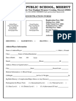 Sports Academy Registration Form 2021