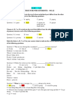 (Anh 9) Mock Test - Đề 12-bản đã chữa - Thảo Thanh Hoá