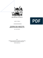 The Breast Milk Substitutes (Regulation and Control) Act: Laws of Kenya