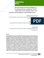 Vivênciasno Estágio Supervisionadode Formação Pedagógica em Química Realizado Remotamentedurante A Pandemia Da Covid-19