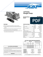 15 Frame Plunger Pump: Standard Brass Model