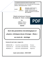 Suivi Des Paramètres Microbiologiques Et