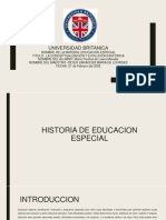 Historia Educacion Especial