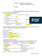 TEST 3 - December 16, 2021: Trang 1/5 - Mã đề thi 345