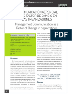 La Comunicación Gerencial Como Factor de Cambio en Las Organizaciones