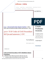 300+ TOP Code of Civil Procedure MCQs and Answers - CPC