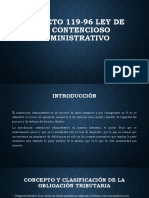 Decreto 119-96 Ley de Lo Contencioso ADMINISTRATIVO