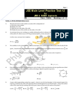 #MOCK JEE Main Practice Test-12 - Gravitation