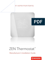 ZEN Thermostat: Manufacturer's Installation Guide