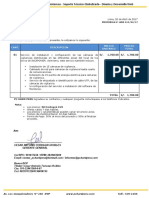 Cotizacion #413 Servicio de Instalacion y Configuracion de Camaras Vigilancia Incapower - Olivos