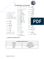 Tema 8 Ejercicios de Derivadas y Aplicaciones