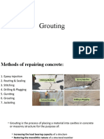 Grouting