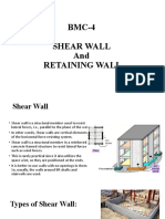 Shear Wall & Retaining Wall