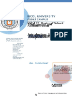 Bicol University: Ssed 23 Basics of School Management and Administration