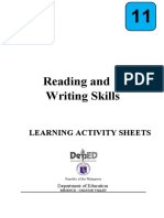 Reading and Writing LAS Quarter 3