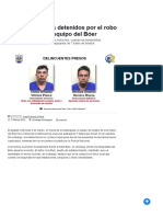 Un Prófugo y Dos Detenidos Por El Robo de Los Bates Del Equipo Del Bóer - ABC Stereo