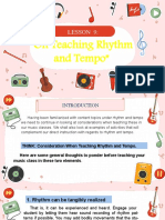 "On Teaching Rhythm and Tempo": Lesson 9