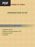 Introduction To Iot: Internet of Things