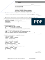 ECA2+ - Tests - Vocabulary Check 1A - 2018