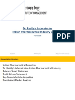 Dr. Reddy's Laboratories Indian Pharmaceutical Industry Overview