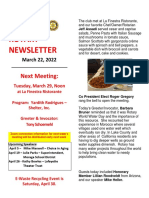 Moraga Rotary Newsletter March 22 2022