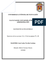 Ejercicios de Las Secciones 3.8 y 3.9