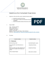 Integrated Lesson Plan in Teaching English Through Literature